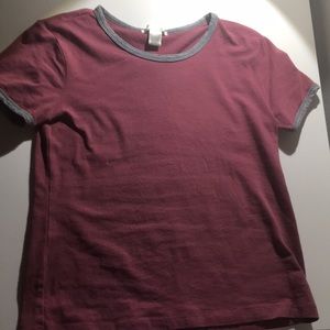 Dark pink tee
